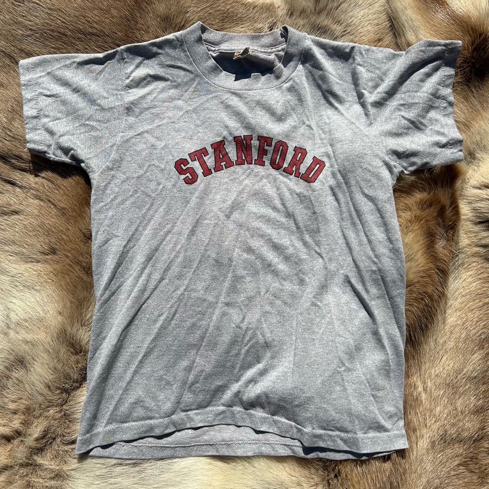 80s vintage Stanford Gray T-Shirt